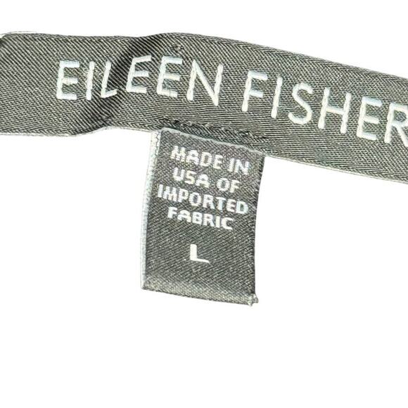 Eileen Fisher Stretch Knit Crepe Stretch Pull On Elastic Waist Black Pants sz L - Picture 16 of 16